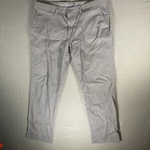Haggar‎ Action Khaki Pants Gray Mens Sz 40x30 (flaw)